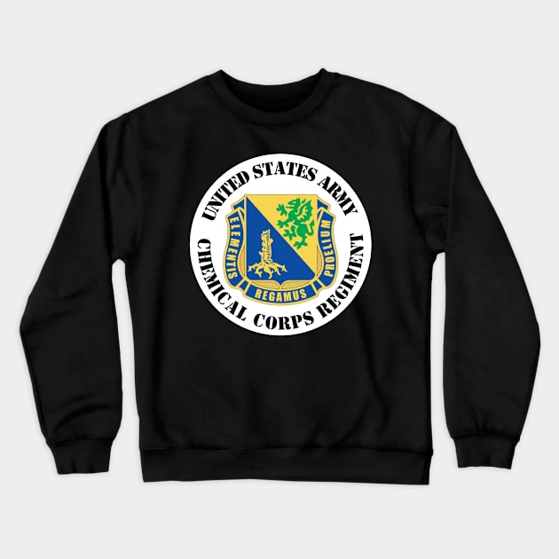 U.S. Army Chemical Corps Regiment Crewneck Sweatshirt by Desert Owl Designs